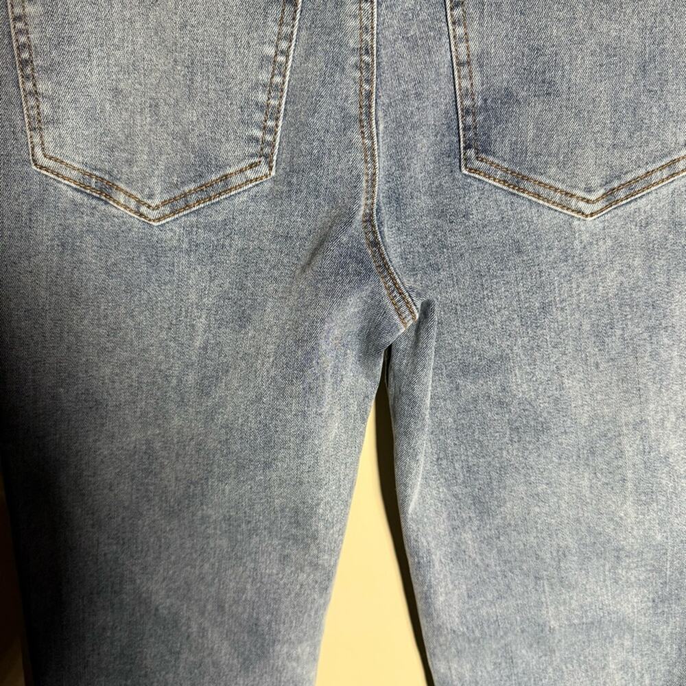 CHANEL women’s raw hem classic denim straight leg jeans S - Picture 8 of 11